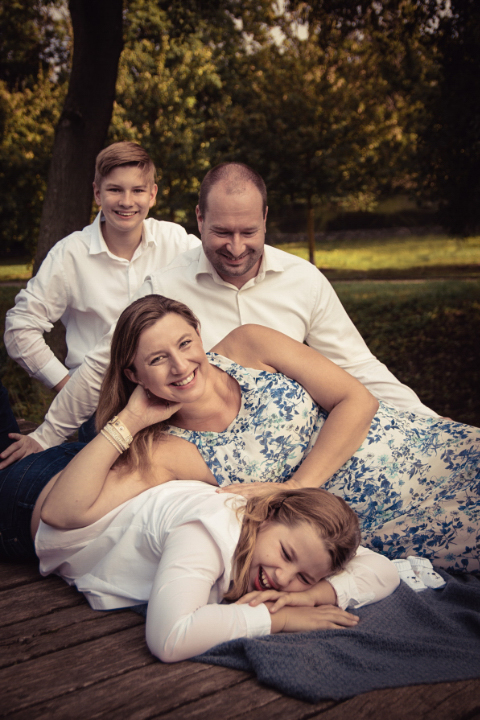 Rodinné těhotenské foto