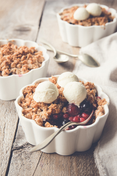Dezert Crumble - Foodfotografie OdVeroniky